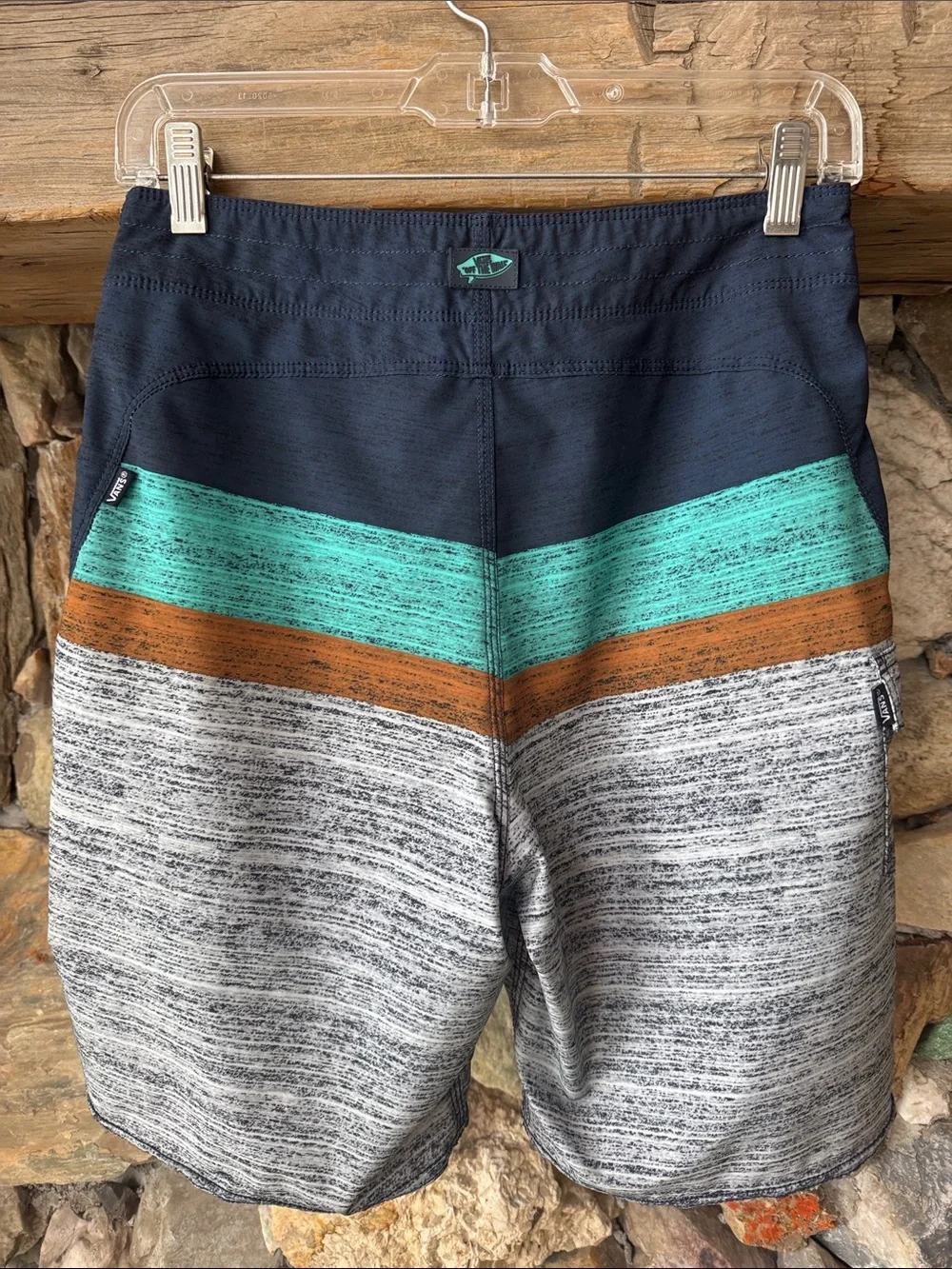 Vans Era Stretch Striped Board Shorts Men’s size 28